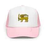 foam trucker hat light pink white light pink one size front 662a61b0c37be