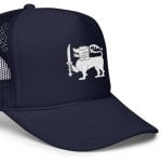 foam trucker hat navy one size product details 2 662a626e421f6