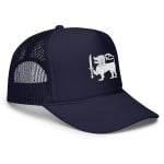 foam trucker hat navy one size right front 662a626e42367