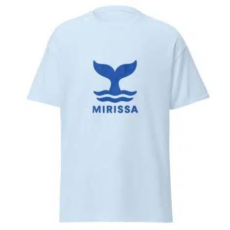 Mirissa Sri Lanka T-Shirt with whale tail design - authentic Sri Lankan merch